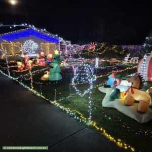 Christmas Light display at 24 Edward Street, Perth