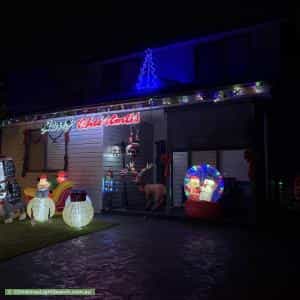 Christmas Light display at 20 Dingle Street, Riverstone