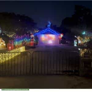 Christmas Light display at 27 Warburton Court, Byford