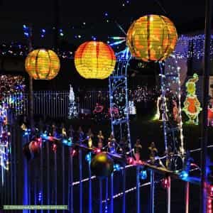 Christmas Light display at 99 Willan Drive, Cartwright
