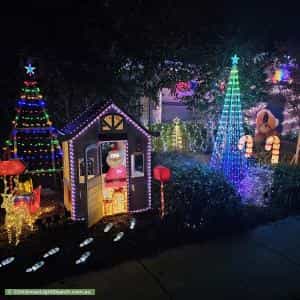Christmas Light display at 4 Casilda Street, Harrison