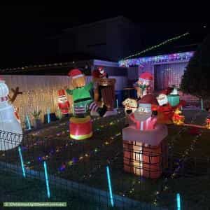 Christmas Light display at 39 Naretha Street, Holden Hill
