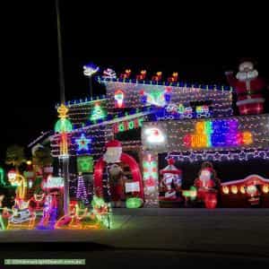 Christmas Light display at 11 Advocate Drive, Kingston