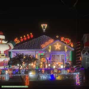 Christmas Light display at 81 Chamberlain Road, Padstow Heights