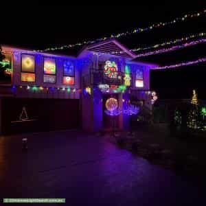 Christmas Light display at 27 Belah Street, O'Connor