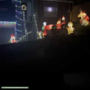 Christmas Light display at 5 Gossamer Place, Diamond Creek