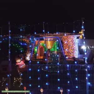 Christmas Light display at 29 Bombay Street, Oaklands Park