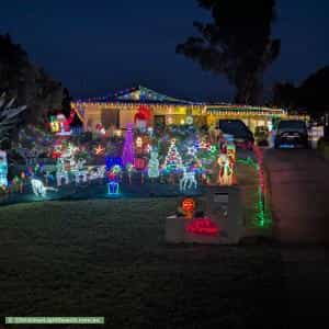 Christmas Light display at 47 Dartmoor Circuit, Emu Heights