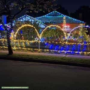 Christmas Light display at 13 Bolton Avenue, Devon Park