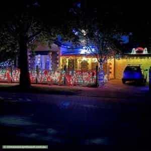 Christmas Light display at 5 King Street, Mile End