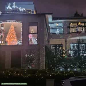 Christmas Light display at 32 Broadwaters Parade, Sandy Bay