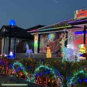 Christmas Light display at 3 Beaumont Crescent, Pacific Pines