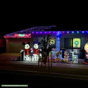 Christmas Light display at 4 Woodhall Way, Munno Para Downs