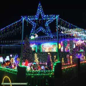 Christmas Light display at 61 Stoney Creek Road, Bexley