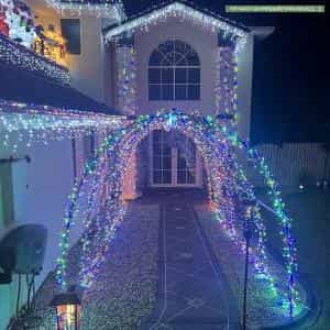 Christmas Light display at 5 Cash Court, Austins Ferry