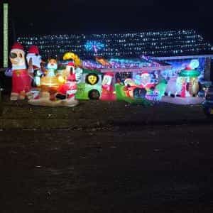 Christmas Light display at 6 Kalori Avenue, Wyoming