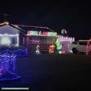 Christmas Light display at 12 Claremont Place, South Penrith