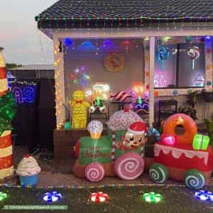 Christmas Light display at 3 Magellan Avenue, Lethbridge Park