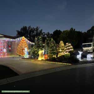 Christmas Light display at 20 Whiteley Street, Conder
