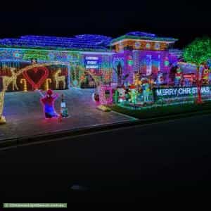 Christmas Light display at 5 Challenger Street, Gregory Hills