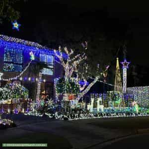Christmas Light display at 7 Carramar Court, Bayswater