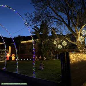 Christmas Light display at 14 Churchill Avenue, Cheltenham