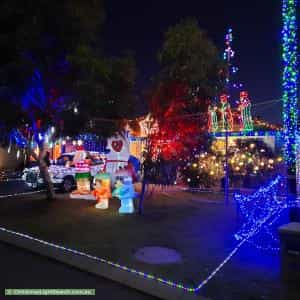 Christmas Light display at 35 Coleford Road, Wellard