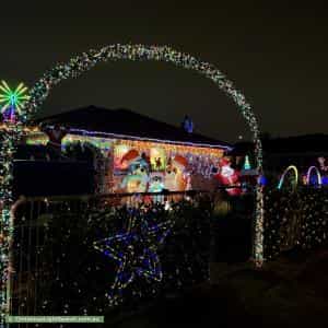 Christmas Light display at  Sunny Place, Saint Johns Park
