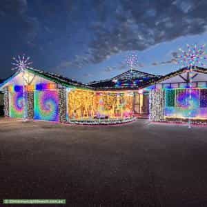 Christmas Light display at 214 Nottingham Road, Parkinson