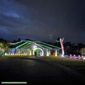 Christmas Light display at  4 Red Arrow Close, Chisholm