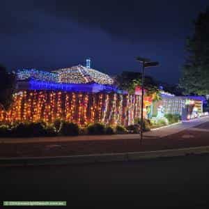 Christmas Light display at 27 Liz ONeill Street, Casey