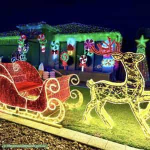 Christmas Light display at 58 Corringa Way, Craigieburn