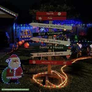 Christmas Light display at 2 Rex Court, Wantirna