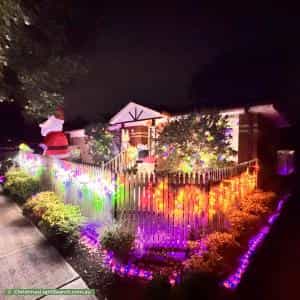 Christmas Light display at 21 Kitchener Road, Croydon