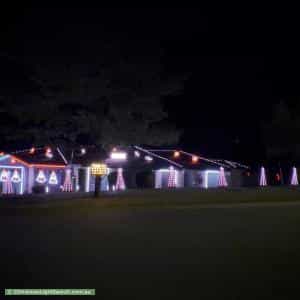 Christmas Light display at  14 Cashion Court, Dunlop