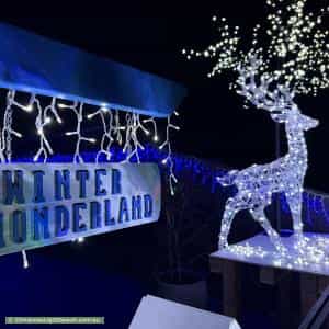 Christmas Light display at 7A Brandary Place, Hastings