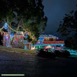 Christmas Light display at  2 Jarrett Street, North Gosford