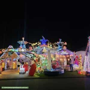 Christmas Light display at 6 Aromatic Crescent, Atwell