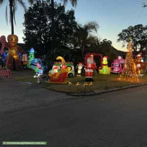 Christmas Light display at 21 Jillman Way, Ferndale
