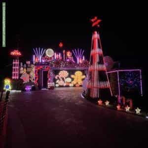 Christmas Light display at 31A Wem Mews, High Wycombe