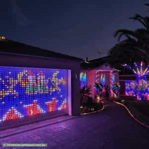 Christmas Light display at 9 Hillrise Close, Narre Warren South