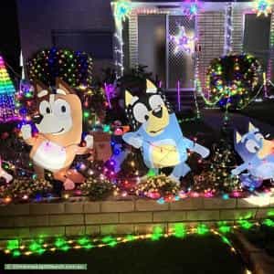 Christmas Light display at 43 Glengellan Street, Zillmere