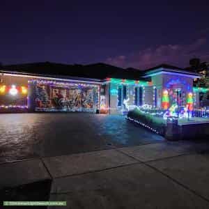 Christmas Light display at  36 Japonica Street, Bundoora