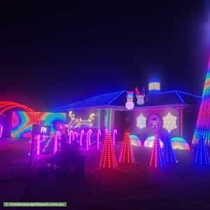 Christmas Light display at 8 Cassowary Close, Carrum Downs