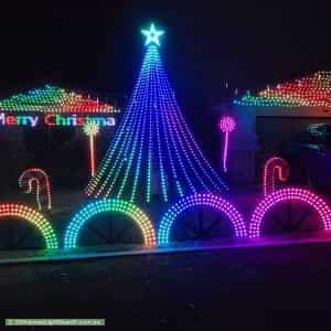 Christmas Light display at 42 Richardson Circuit, Conder