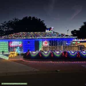 Christmas Light display at 25 Altson Circuit, Conder