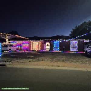 Christmas Light display at 23 Altson Circuit, Conder
