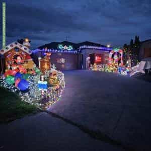 Christmas Light display at 14 Uralla Street, Wyndham Vale