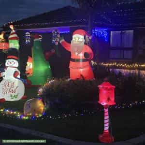 Christmas Light display at  Greenglades Court, Wandin North