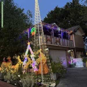 Christmas Light display at 69 Devereaux Street, Oak Park